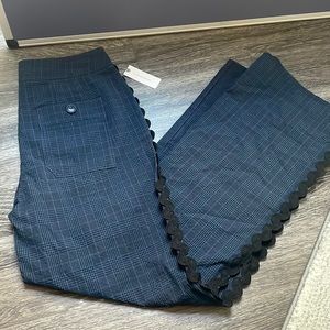 Maeve (Anthropologie) blue plain trousers